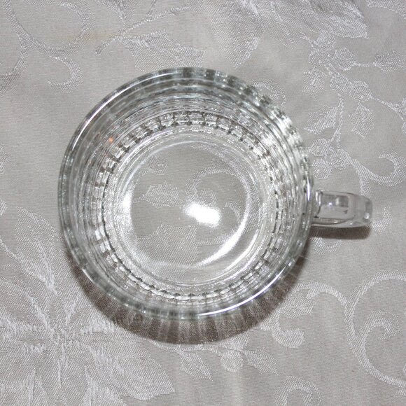 Vintage Tempered Glass Soup Mugs | KIG Malaysia Clear Glass - Picture 3 of 5